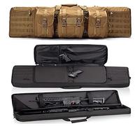 ZAANU Rifle Cases Double Gun Bag Tactical Soft Rifle Case with Adjustable Shoulder Strap, Gun Bags for Rifles and Pistol, Gun Carrying Case, Gun Backpack