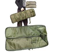 ZAANU Rifle Cases Double Long Soft Rifle Case, Gun Range Bag, Durable Tactical Carbine Rifle Bag & Multi-Function Gun Bag, Perfect for Rifle Storage or Transportation,Green-1.2m