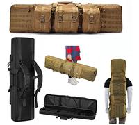 ZAANU Rifle Cases Soft Padded Carbine Gun Bag Double Long Rifle Case Tactical Rifle Storage Case 600D Oxford Rifle Backpack Storage Transportation Bag for Hunting Shooting Camping