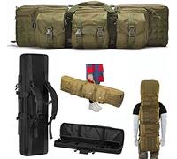 ZAANU Rifle Cases Soft Padded Carbine Gun Bag Double Long Rifle Case Tactical Rifle Storage Case 600D Oxford Rifle Backpack Storage Transportation Bag for Hunting Shooting Camping