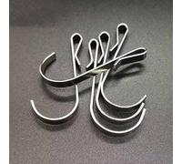 ZAAWUUT 10 Pieces J-Shape Wire Rack Hook,Stainless Steel Small Hanging Sink Grid Clip Hook for Wire Shelf Storage Rack in Office Home Workshop Warehouse (Silver)