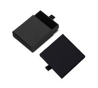 ZAAWUUT 2 Pieces Blank Small Jewelry Gift Boxes,Cardboard Gift Packaging Box with Drawer,Ring Earing Bracelet Storage Organizer (Black)