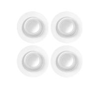 ZAAWUUT 4Pcs Adhesive Shower Curtain Rod Holder, Invisible Wall Mount Holder Telescopic Rod Bracket, Transparent Rod Retainer No Drilling Clothes Bar Holder