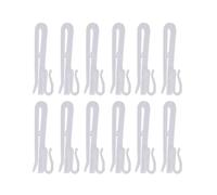 ZAAWUUT 50-Pack Plastic Curtain Hooks,Adjustable Pinch Pleat Hook,Curtain Drapery Pin Hook for Pleated Drapes,Ratchet System Pinch Pleat Curtain Hanger (50, 70mm)