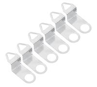 ZAAWUUT 6-Piece Wall Clock Hooks,Clock Movement Replacement Hook,Clock Mechanism Hanger,DIY Clock Kit for Wall Clock Parts (Silver)