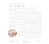 ZAAWUUT Adhesive Screw Hole Cover Stickers PVC Cover Caps for Wood Furniture Cabinet Shelf Wardrobe Desk,3 Sheets in 3 Sizes- 0.6",0.8",1.2",White