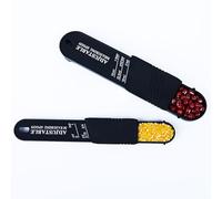 ZAAWUUT Adjustable Measuring Spoon, Set of 2, Measuring Spoons for Measuring Dry Semi-Liquid Ingredients for Baking Cooking (Black)