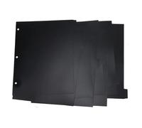 ZAAWUUT Blank 3-Ring Binder Dividers in 8 Tabs,Plastic A4 Write On Dividers for Notebooks and Binders,3 Hole Punch Dividers for School,Office,Home Organizers (Black, A4 8-Tap)
