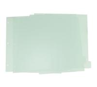 ZAAWUUT Blank 3-Ring Binder Dividers in 8 Tabs,Plastic A4 Write On Dividers for Notebooks and Binders,3 Hole Punch Dividers for School,Office,Home Organizers (Light Green, A4 8 Taps)
