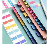 ZAAWUUT Colorful Index Label Stickers,Writable Sticky Notes Tabs for File Annotation Classification Office School Supplies,480 Sheets with 6 Colors (Small - 0.5 Inch)