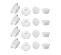 ZAAWUUT Rubber Sink Overflow Hole Cover,Kitchen Bathroom Sink Hole Overflow Cap,Sink Basin Trim Overflow Cover Insert in Hole Round Caps (White, Fit Hole of 12mm,14mm,16mm,23mm)