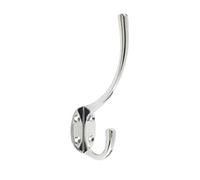 ZAB80CP Victorian Hat and Coat Hook 5" Polished Chrome From The Door Handle Strore