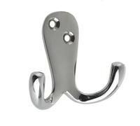 ZAB82CP Double Traditional Robe Hook Polished Chrome