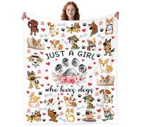 ZABAOBO Dog Blanket Animals Pet Pattern Gifts for Women Girls Owners,Dogs Stuff Puppy Throw Blankets,Animal Stuffed Gift for Women Dog Lovers Mum Teens 50"X40"INCH