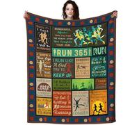 ZABAOBO Running Gifts Cross Country Blanket for Girls Adults Woman,Run Decor Stuff Merch Sports Throw Blankets,Marathon Gifts for Runners Female Couch 50"X40"INCH