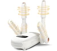 Zabatoco Shoe Dryer, Boot Dryer, Portable Electric Shoes Boots Dryer and Warmer with Timer Heater, Folding and Drying Adjustable Rack