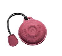ZABEES Car Key Fob Cover for Smart #1, Car Remote Control Key Shell, Durable Leather Key Case Holder Keychain Keyring Car Key Protector Shell for Man Women,B Red