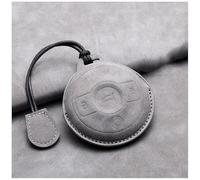 ZABEES Car Key Fob Cover for Smart #1, Luxury Leather Key Case Holder, D Grey