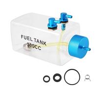 zabeto Fuel Tank Petrol Transparent Plastic Bottle 300CC CNC for RC Gas and Nitro Airplane