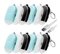 Zabree Personal Safety Alarm for Women, 12 Pack 140DB Self Defense Keychain Alarm with SOS Strobe Light, LED Lights, Emergency Safety Siren for Women, Men, Children, Elderly