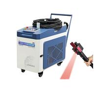 ZAC 2000 W Laser Rust Removal Double-Wobble 300mm Scan Integrated IoT Anti-Freeze Fiber Cleaning Machine AC220V Continous Rust Remover Cleaner for Metal Oil Paiting Class 2 0.874mW