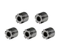 ZAC Collet Nuts Clamping Nuts 5Pcs ER8-M for CNC Milling Chuck Holder Lathe Steel Slot Mini M-Type ER Nuts with Structural Balanced Design(M10 x 0.75)