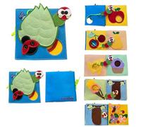 ZAC HOME Caterpillar Quiet Book, Interactive Felt Activity Book for Toddlers 3+ Years, Educational Sensory Learning Toy, 30 x 25 cm
