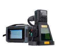 ZAC Portable Laser Marking Machine PRO Fiber Engraver Handheld Marker with 100 * 100mm Field Lens, Dual Power Supply MAX Laser Source 8" Touchscreen, Class II 0.881mW