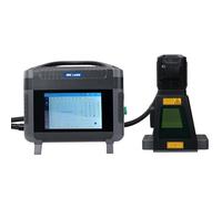 ZAC - Portable PRO Fiber Engraver Laser Marking Machine with 100 x 100mm Field Lens, Dual MAX Power Supply 8" Laser Source, Class II 0.883mW Touch Screen