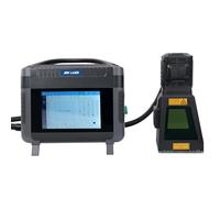 ZAC - Portable PRO Fiber Engraver Laser Marking Machine with 100 x 100mm Field Lens, Dual MAX Power Supply 8" Laser Source, Class II 0.877mW Touch Screen