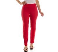 Zac & Rachel Women's Millennium Fabric - Slim Leg Pull-On Pant, Lipstick Red, 12