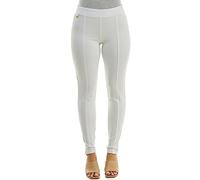 Zac & Rachel Women's Pull on Ankle Pant with Metal Tab, Atlas Ivory, M