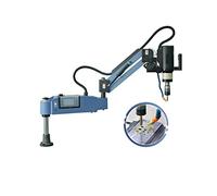 ZAC Tapping Machine M4-M24 Electric Tapping Arm Machine Auto Oiling Blowing 1180mm Flexible Arm 550rpm High Speed Threading Machine Including Full Set Tap Holder