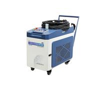ZAC US Stock 1500 W Laser Rust Removal 250mm Wide Scan Integrated Laser Cleaning Machine with IoT AC220V Continous Laser Rust Remover Cleaner for Metal Rust Oil Paiting Coating Laser Class 1, 0.39mW