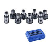 ZAC US Stock GT12 DIN Tapping Collets, 8PCS M3-M16, Wrench, Metal, Tapping Machine Compatible
