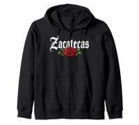 Zacatecas Mexico Rose Mexican Zacatecanos Latina Mujer Zip Hoodie