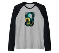Zacchaeus Sycamore Tree with Jesus Christ Devotional Art Raglan Baseball Tee