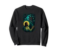 Zacchaeus Sycamore Tree with Jesus Christ Devotional Art Sweatshirt