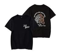 Zach Bryan American Heartbreak T-Shirt Unisex, 2D Printed Loose Tee for Men Women, Country Music Shirt for Festivals and Gifts (Black,XL)