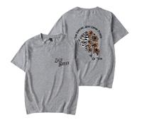 Zach Bryan American Heartbreak T-Shirt Unisex, 2D Printed Loose Tee for Men Women, Country Music Shirt for Festivals and Gifts (Gray,M)