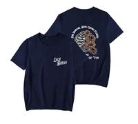 Zach Bryan American Heartbreak T-Shirt Unisex, 2D Printed Loose Tee for Men Women, Country Music Shirt for Festivals and Gifts (Blue,XL)