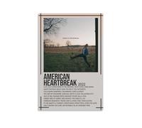 Zach Bryan American HeartbreakWaterproof And Stain Resistant Decorative Paintings Living Room Bedroom, Office Hanging Paintings Free Framing High-definition Posters Creative Home DecorUnframe-style16x