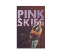 Zach Bryan Pink Skies Print Album Cover Signed Limited , Music Album Cover ,Pop Hip Hop Rap Singer Star Music Poster Aesthetic Canvas Wall Art for Girl And Boy Teens Dorm Decor 20x30inch(50x75cm) Unfr