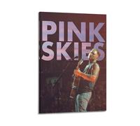 Zach Bryan Pink Skies Print Album Cover Signed Limited , Music Album Cover ,Pop Hip Hop Rap Singer Star Music Poster Aesthetic Canvas Wall Art for Girl And Boy Teens Dorm Decor 24x36inch(60x90cm) Fram