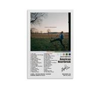 Zach Bryan Poster American Heartbreak_waifu2x_3x_2n Poster Decorative Painting Canvas Wall Posters And Art Picture Print Modern Family Bedroom Decor Posters 08x12inch(20x30cm)