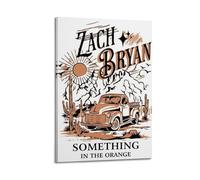 Zach Bryan Print Album Cover Signed Limited , Music Album Cover ,Pop Hip Hop Rap Singer Star Music Poster Aesthetic Canvas Wall Art for Girl And Boy Teens Dorm Decor 16x24inch(40x60cm) Frame-style