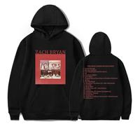 Zach Bryan The Burn Tour Hoodie Unisex, Retro Casual Sweatshirt, Country Music Streetwear Hoodie for Men Women Travel (Black,S)