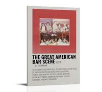 Zach Bryan The Great American Bar Scene Anti Splash Art Posters Living Room And Bedroom Hanging Paintings Suitable for Multiple Scenarios No Need for Punching Easy to Install Suitable for Gifts And Pe