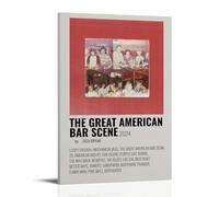 Zach Bryan The Great American Bar SceneCanvas Posters for Bedroom Wall Art Decor Posters Prints Art Poster Print Painting Retro Home Wall Decor Picture Bedroom20x30inch(50x75cm) Frame-style