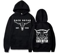 Zach Bryan Unisex Hoodie The Burn Tour, Retro Streetwear Sweatshirt, Country Music Gift Hoodie for Men Women (Black,XL)
